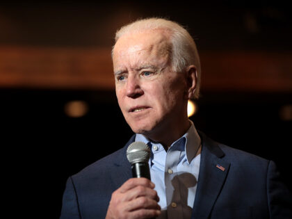 Joe Biden speaking with supporters at a community event at Sun City MacDonald Ranch in Hen