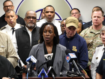 FBI Special Agent Aletha Duncan speaks to the media during a press conference on January 1