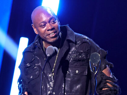 CLEVELAND, OHIO - OCTOBER 19: Dave Chappelle speaks onstage during the 2024 Rock & Rol