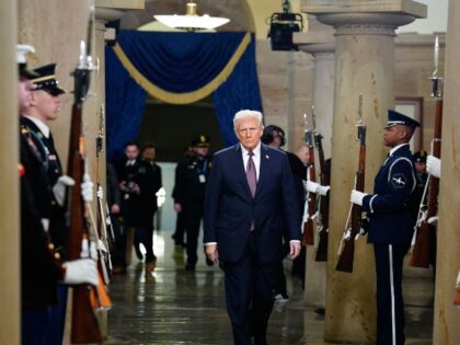 Donald Trump in Capitol Rotunda during Inauguration