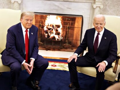 WASHINGTON, DC - NOVEMBER 13: U.S. President Joe Biden meets with U.S. President-elect Don