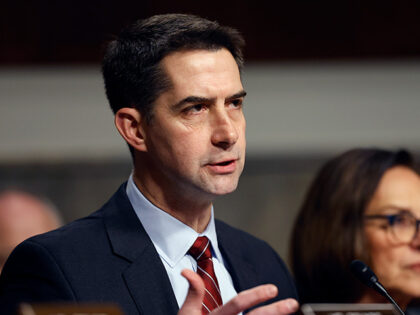 U.S. Sen. Tom Cotton (R-AK) questions U.S. President-elect Donald Trump's nominee for Secr