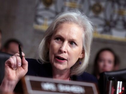 WASHINGTON, DC - JANUARY 14: U.S. Sen. Kirsten Gillibrand (D-NY) questions U.S. President-