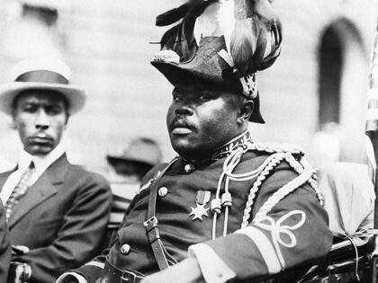 Marcus Garvey (1887-1940) Jamaican Black Nationalist leader, famous for his "Back To Afric