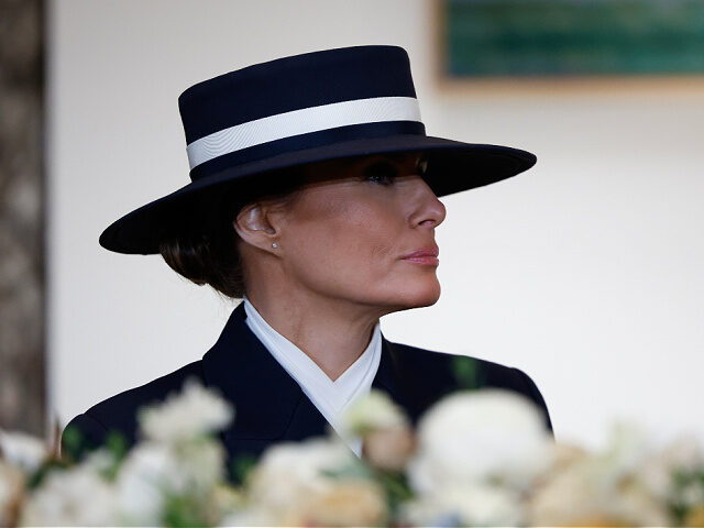 WASHINGTON, DC - JANUARY 20: First lady Melania Trump attends a luncheon following inaugur