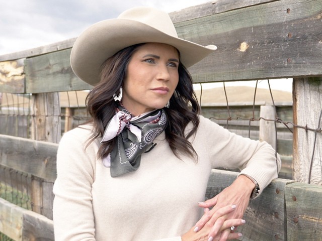 Gov. Kristi Noem (R-SD) speaks with Breitbart News in South Dakota on September 24, 2021.