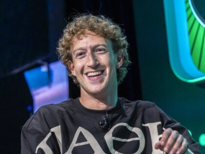 Mark Zuckerberg flashes his Meta smile