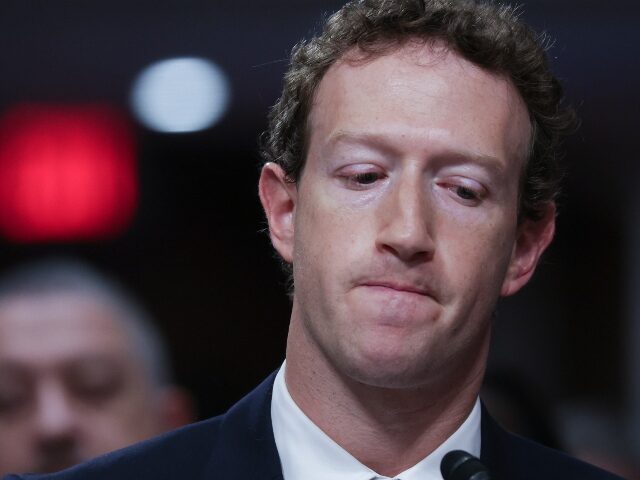 Mark Zuckerberg looks pensive as he testifies