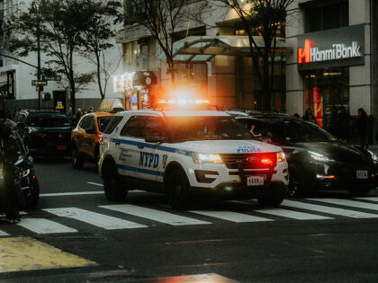 NYPD police lights in New York City