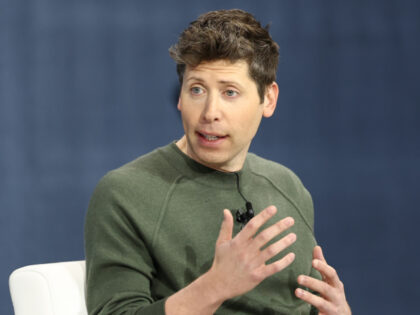 NEW YORK, NEW YORK - DECEMBER 04: Sam Altman, co-founder and C.E.O. of OpenAI, speaks duri