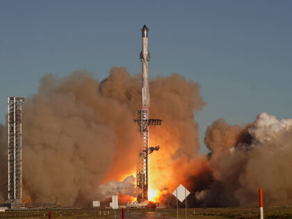 SpaceX's mega rocket Starship launches for a test flight from Starbase in Boca Chica, Texa