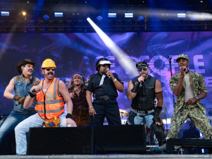 SURREY, UNITED KINGDOM - 2024/09/08: Village People Musical group perform during the Boogi