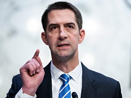 UNITED STATES - MARCH 1: Sen. Tom Cotton, R-Ark., questions Attorney General Merrick durin