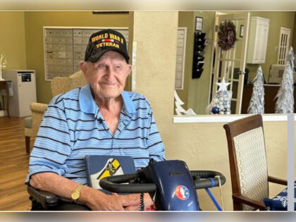 WWII Veteran Enjoys Singing, Cupcakes, Jokes on His 104th Birthday